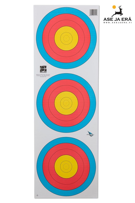 Avalon World Archery Target 60cm 3-spot 5-ring taulu - Paperiset maalitaulut - 000867951019 - 1