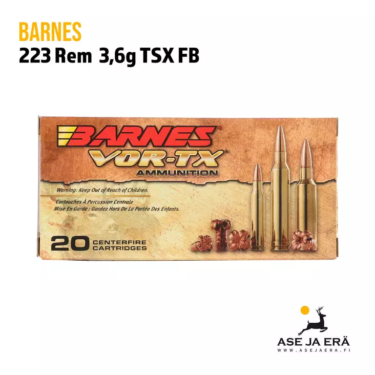 Barnes VOR-TX .223 Rem TSX FB 3,6g - 223 kaliiperi - 716876022359 - 1