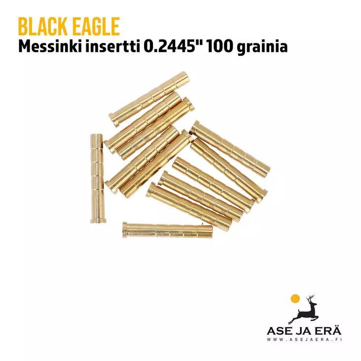 Black Eagle insertti messinkiä 100 grainia 12 kpl - Insertit - 811998026909 - 1