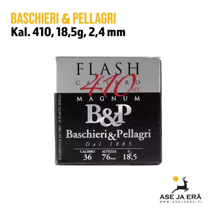 B&P Flash 410 Magnum 18,5g 2,4mm - Muut haulikonpatruunat - 8057018392599 - 1