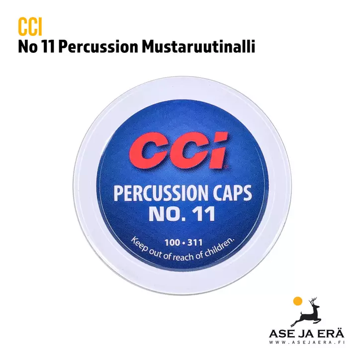CCI No 11 Percussion caps Mustaruutinall - Mustaruuti ja Percussion nallit - 076683003119 - 3