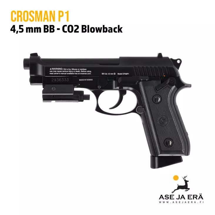 Crosman P1 Full Auto 4,5 mm CO2 Blowback ilmapistooli - BB kuula ilmapistoolit - 028478152779 - 6