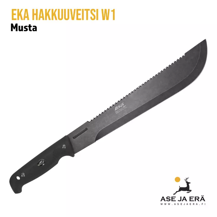 EKA MachBlade W1 machete, musta - yleiskuva - Linkkuveitset, piilut ja sahat - 7391537814622 - 1