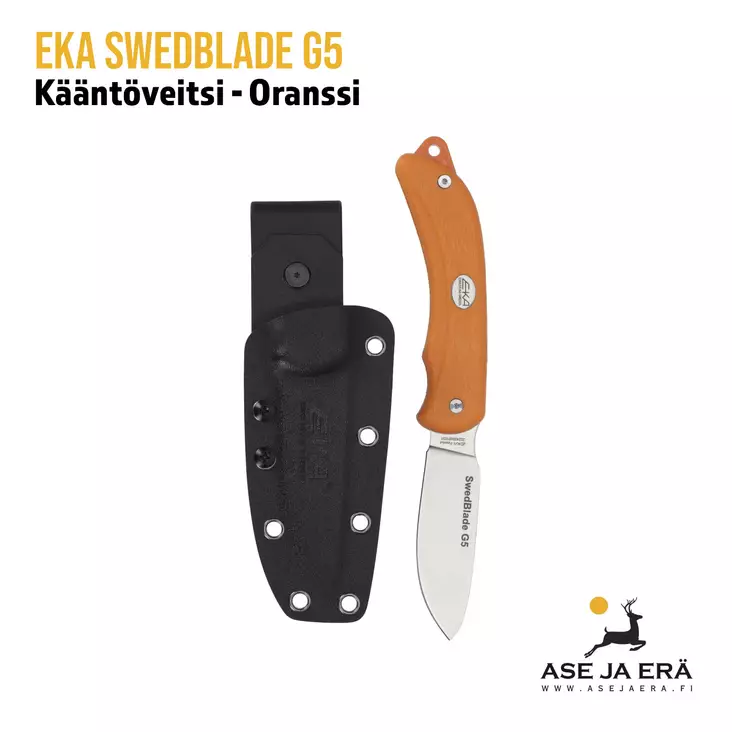 EKA SwedBlade G5 nylkypuukko käännettävällä terällä, oranssi - yleiskuva - Taittoveitset - 7391537738089 - 1