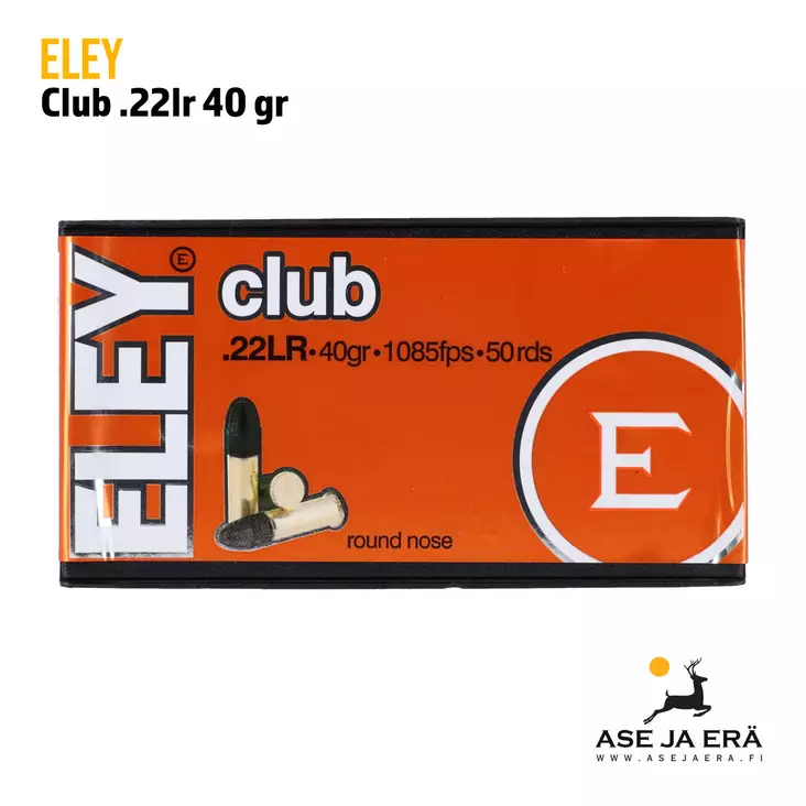 Eley Club .22lr 40 gr pienoiskiväärin patruuna - 22 LR patruunat - 650911021009 - 2