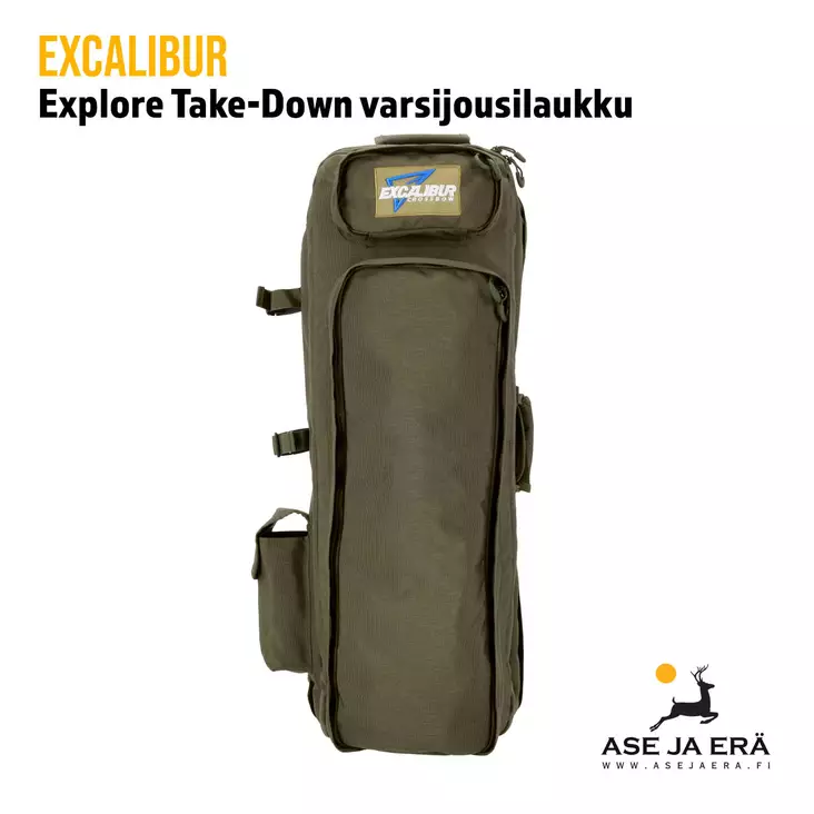 Excalibur Explore Take-Down varsijousilaukku - yleiskuva edestä
Excalibur Explore Take-Down varsijousilaukku - etuviistosta
Excalibur Explore Take-Down varsijousilaukku - laukku avattuna
Excalibur Ex - Varsijousen tarvikkeet - 626192975119 - 1