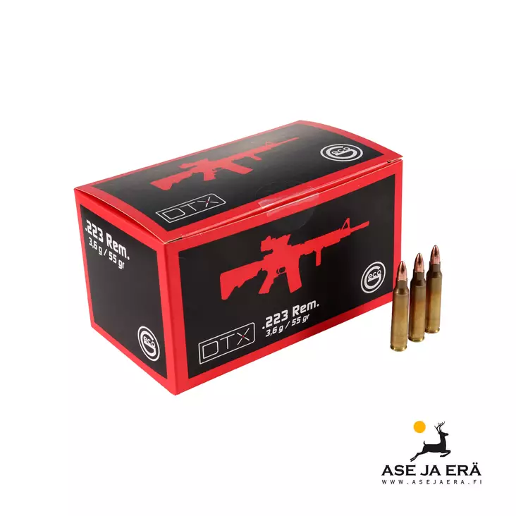Geco 223 Rem DTX 3,6g FMJ 150kpl - 223 kaliiperi - 4000294124419 - 2
