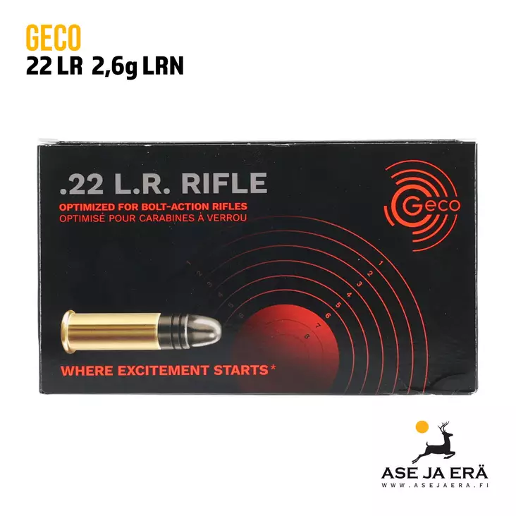 Geco 22LR 2,6g - 22 Subsonic patruunat - 4000294166709 - 1