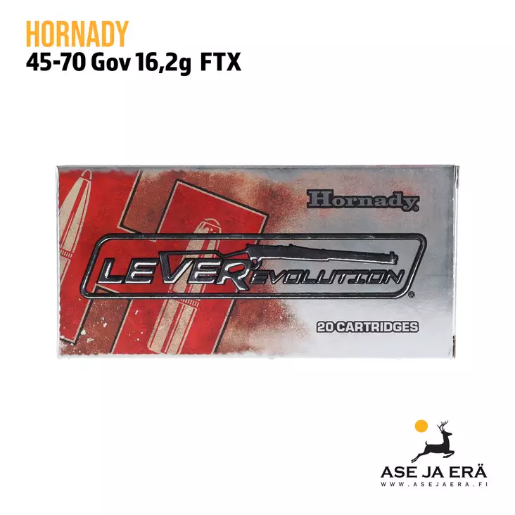 Hornady 45-70 Gov 16,2 g kiväärin patruuna - Muut kaliiperit - 090255827439 - 1