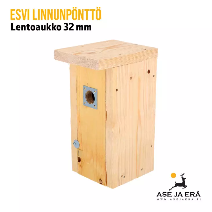 Linnunpönttö Esvi lentoaukko 32 mm - Linnunpöntöt - 6417036080359 - 1