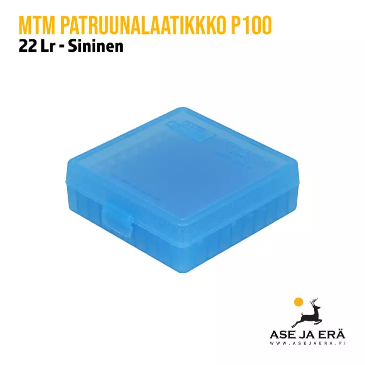 MTM P-100-22-24 22 LR Clr-blue patruunalaatikko - Patruunalaatikot, -rasiat ja -levyt - 026057117249 - 1