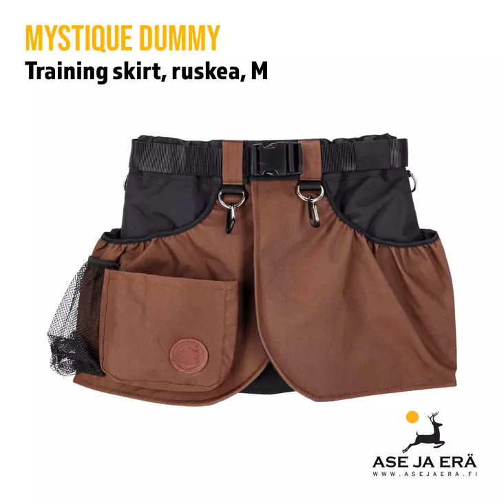 Mystique Dummy Training Skirt ruskea M - Koiraohjaajan varusteet - 8585045205259 - 1
