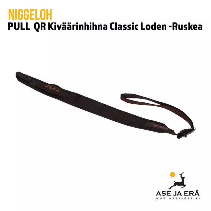 Niggeloh PULL Brown QR Classic Loden Kiväärin Hihna ruskea pikalukolla - Hihnat - 4250057204739 - 1