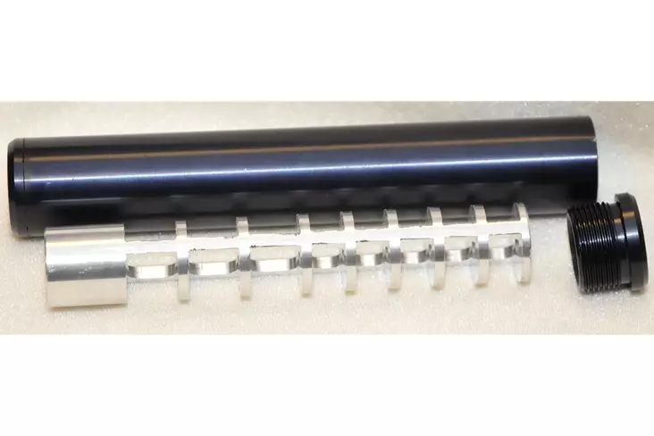 Purettava äänenvaimennin pienoiskiväärin / Pienoispistooliin 1/2"x20UNF - Muut äänenvaimentimet - 2039135890239 - 2