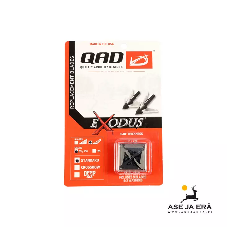 QAD Exodus varaterät Swept Blade 100gr 3 kpl - Metsästyskärjet - 710504037319 - 1