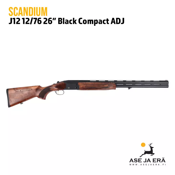 Scandium J12 12/76 66 cm haulikko musta, compact - Päällekkäispiippuiset haulikot - 103089 - 1