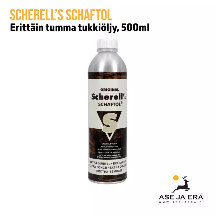 Scherell's erittäin tumma tukkiöljy 500ml purkki edestä - Tukkiöljyt ja -vahat - 4017777238341 - 6