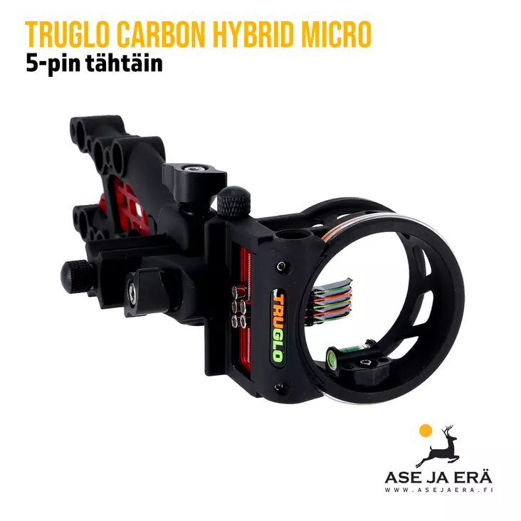 TruGlo Carbon Hybrid Micro 5-pin tähtäin - Taljajousen tähtäimet - 788130020289 - 1