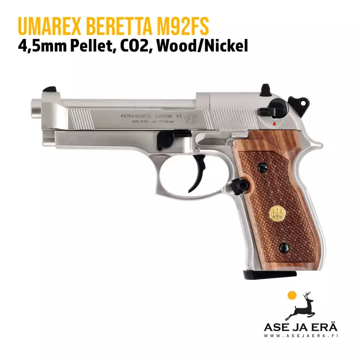 Umarex Beretta MOD. 92 FS 4,5mm CO2 ilmapistooli - yleiskuva - Ilma-aseluoti ilmapistoolit - 4000844341969 - 6