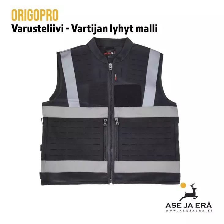 Origopro Varusteliivi Vartijan lyhyt malli, M-L - yleiskuva edestä - Työvaatetus - 6430016131049 - 1