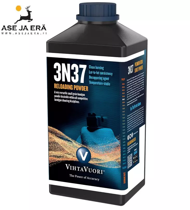 Vihtavuori ruuti 3N37 - Pistooliruuti - 6420615700579 - 1