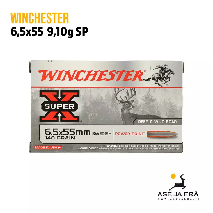 Winchester 6,5x55 Power-Point 6,5g - 6,5x55 kaliiperi - 020892206069 - 1