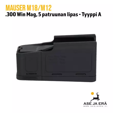 Mauser M18/M12 Sauer 100/101 5 patruunan lipas, Tyyppi A - Metsästysaseiden lippaat - MauserM18lipasA - 2