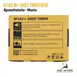 M1A2 W+ Shot Timer RFID ajanottolaite Musta - Myyntipakkaus takaa - Ajanottolaitteet - M1A2WPLUSMmusta - 10