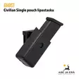 Ghost Civilian Single Pouch lipastasku musta, lipas paikoillaan - Lipastaskut ja patruunapidikkeet - GI03MGRSB - 5