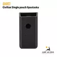 Ghost Civilian Single Pouch lipastasku musta, edestä - Lipastaskut ja patruunapidikkeet - GI03MGRSB - 4