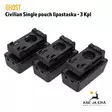 Ghost Civilian Single Pouch lipastasku 3 Kpl musta, takaviistosta - Lipastaskut ja patruunapidikkeet - GI03MGRSB - 12