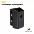 Ghost Civilian Single Pouch lipastasku musta, yleiskuva - Lipastaskut ja patruunapidikkeet - GI03MGRSB - 3