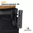 Ghost kääntyvä vyömoduuli oikeakätinen - Mallin päällä kotelo kiinnitetty moduuliin etuviistosta - Vyöt, telakat ja moduulit - GI03RORB - 10
