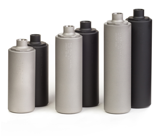 Ase Utra SL5i .25 äänenvaimennin Black Cerakote - Ase Utra äänenvaimentimet - AU356IB - 1