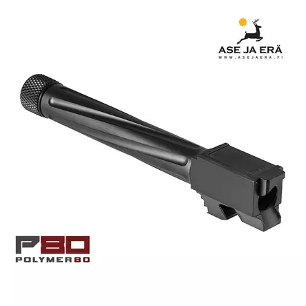 Polymer80 Glock 17 Gen1-4 Piippu 9mm 1/2"-28 UNEF - Piiput ja vaihtosarjat - P80G17TFDLC - 2