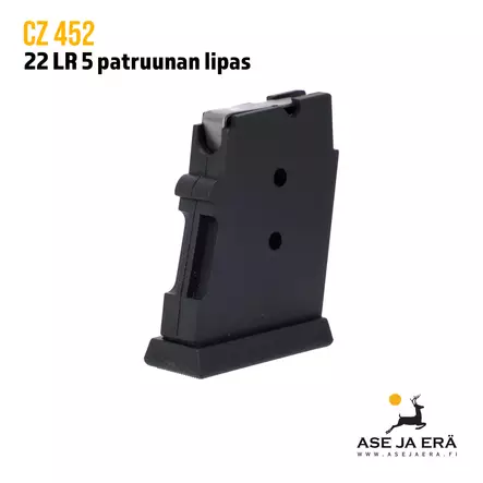 CZ 452 22 LR pienoiskiväärinlipas 5 patruunaa - Metsästysaseiden lippaat - 5133100002ND - 3