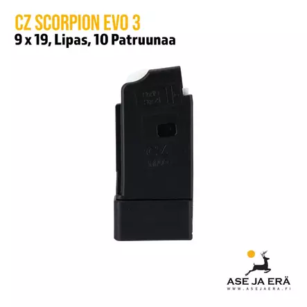 CZ Scorpion EVO 3 Lipas 10 patruunaa - Pistoolien lippaat - 366208000715ND - 2