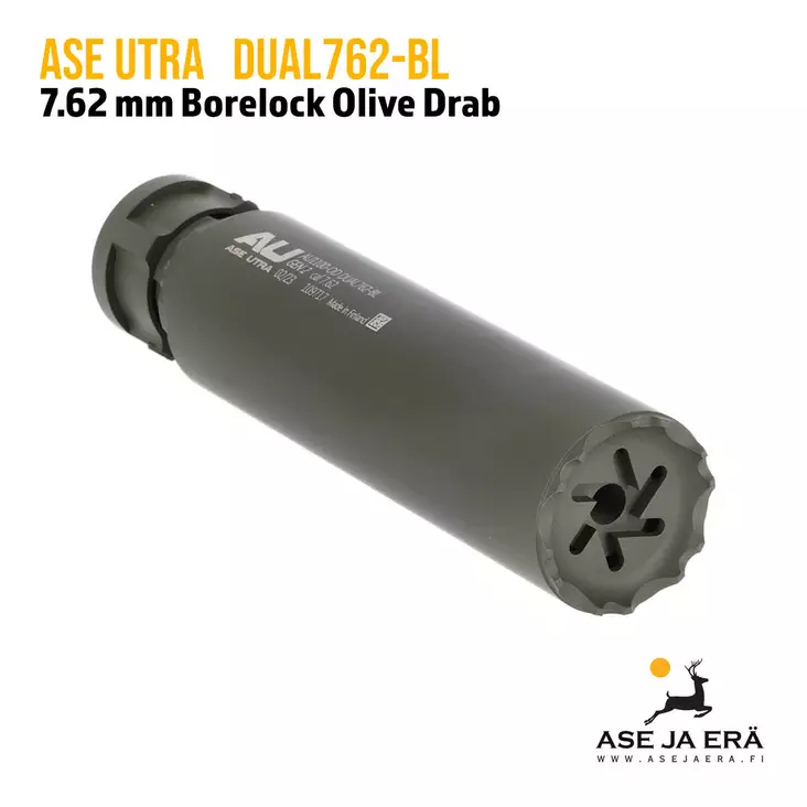 Ase Utra Dual762-BL GEN2 Ceracote äänenvaimennin - Ase Utra äänenvaimentimet - AU1100OD - 1