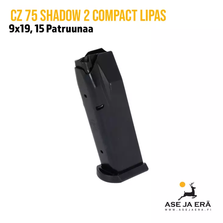 CZ 75 Shadow 2 Compact 9x19 15 patruunan lipas - Pistoolien lippaat - 0432071115ND - 1