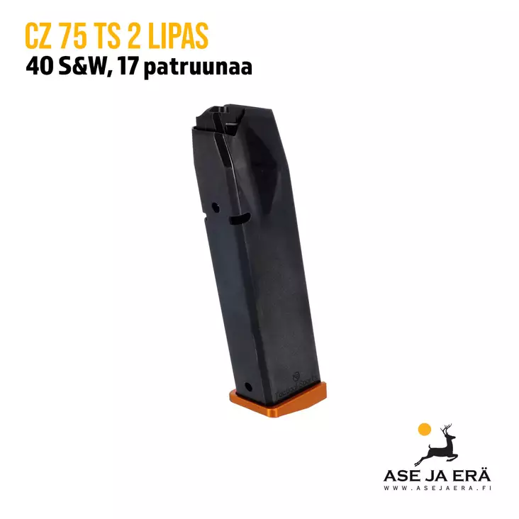 CZ 75 TS 2 Orange .40 S&W 17 patruunan lipas - Pistoolien lippaat - 047237101617OND - 1
