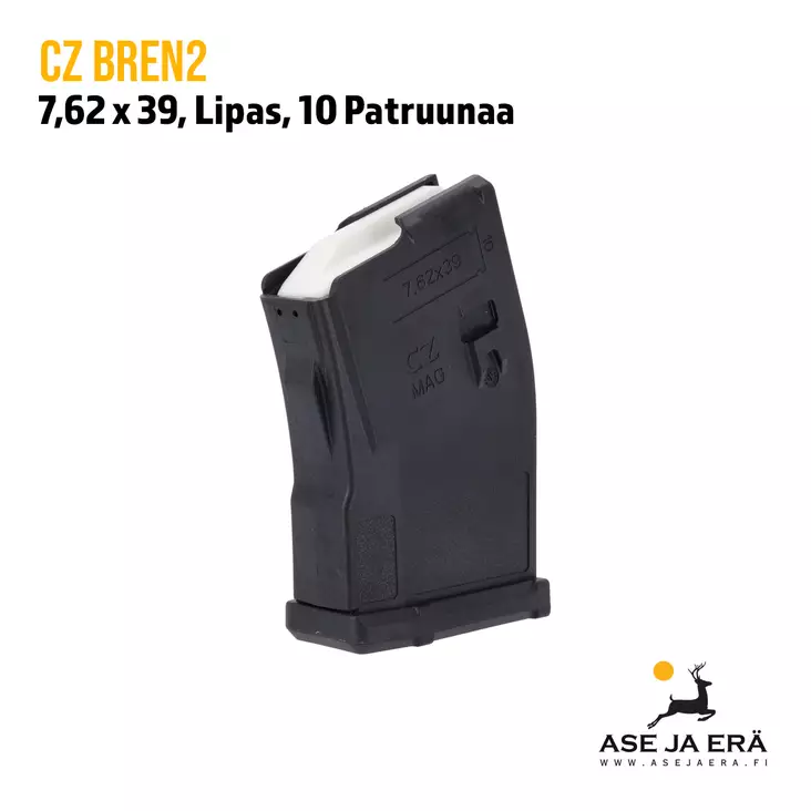 CZ BREN2 7,62x39 10 patruunan musta lipas - Pistoolien lippaat - 372235007310ND - 1
