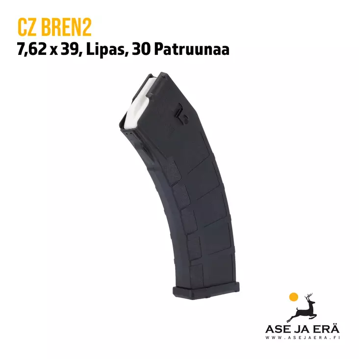 CZ BREN2 7,62x39 30 patruuna musta lipas - Pistoolien lippaat - 372235007301ND - 1