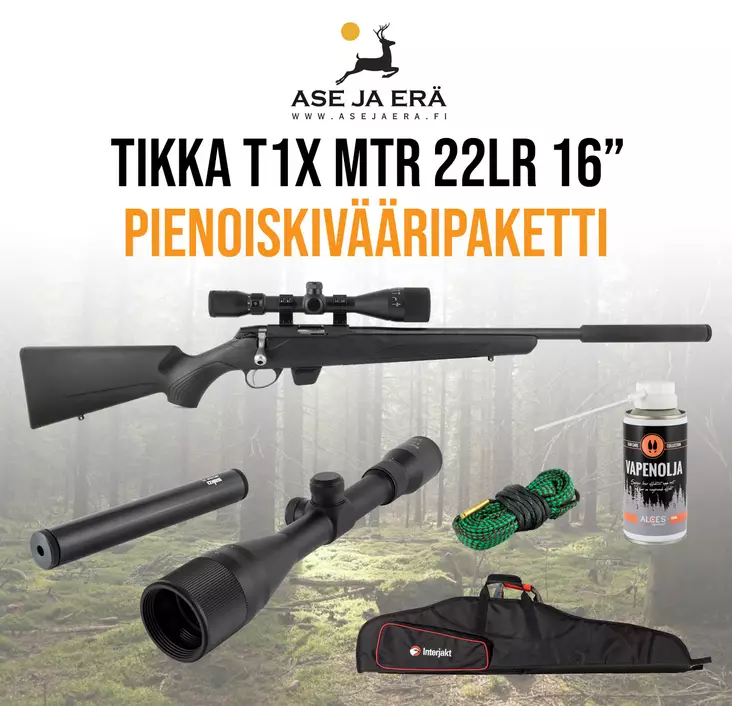 Tikka T1x 22LR 16" Pienoiskivääripaketti - Pulttilukkoiset pienoiskiväärit - tikkaT1x22LRxSCAND - 1