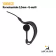 Yonneco korvakuuloke 3,5mm G-malli - Yksityiskohta kuuloke - VHF -radiopuhelimet - yonnecogkuuloke - 3