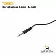 Yonneco korvakuuloke 3,5mm G-malli - Yksityiskohta 3,5 mm plugi - VHF -radiopuhelimet - yonnecogkuuloke - 5