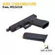 Glock 17 GEN 5 MOS FS PRO 9 mm pistooli kierrepiipulla - Pistoolit - GLOCK17G5MOSkierre - 23