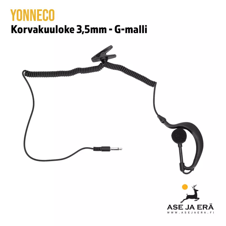 Yonneco korvakuuloke 3,5mm G-malli - Yleiskuva - VHF -radiopuhelimet - yonnecogkuuloke - 1