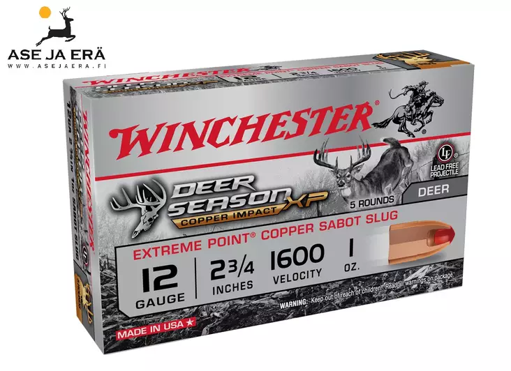12/70 Winchester Slug Deer Season 28g 5kpl - Täyteiset - CX12DSLF - 1