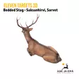 Eleven Targets 3D-taulu Makaava Saksanhirvi insertillä ja sarvilla - 3D-eläintaulut - ELVaE59ELVaE59H - 3