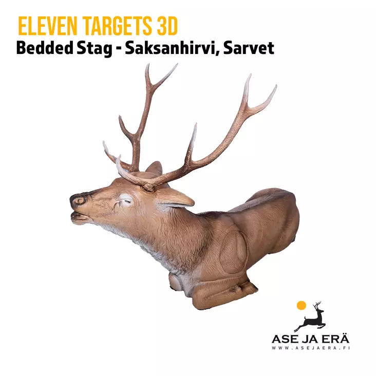 Eleven Targets 3D-taulu Makaava Saksanhirvi insertillä ja sarvilla - 3D-eläintaulut - ELVaE59ELVaE59H - 1